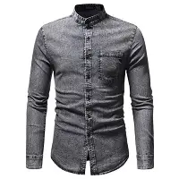 Denim Shirt Grey