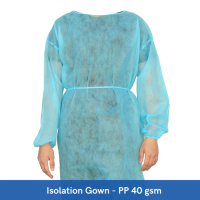Isolation Gown PP 40gsm