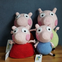 Crochet Peppa Pig Family