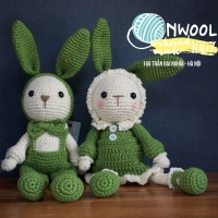 Crochet Handmade Bunny Couple