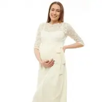 Maternity Maxi Dress With Lace