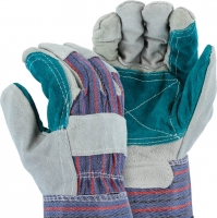Split Leather Double Palm Gloves
