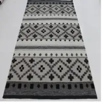 Hand Woven High Low Weave Wool & Viscose