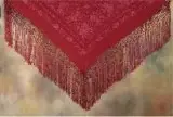 Angustiass Manila Shawl Burgundy