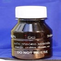 Brown Plastic Agro Chemical Bottle