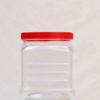 Clear Plastic Confectionery Bottle