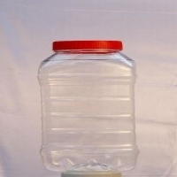 Clear Plastic Confectionery Bottle
