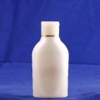 Pearl White Plastic Cosmetic Bottle