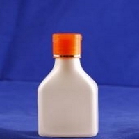 Pearl White Plastic Cosmetic Bottle