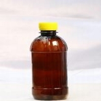 Brown Plastic Pharmaceutical Bottle