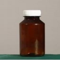 Brown Plastic Pharmaceutical Bottle