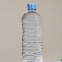 Blue Plastic Water Bottle