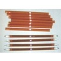 Dark-red quartz glass tube