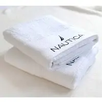 White Hotel Towel With Embroider Logo