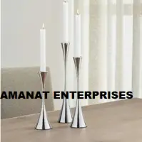 Aluminium Iron And Brass Candle Stands