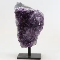 Amethyst In Metal Support