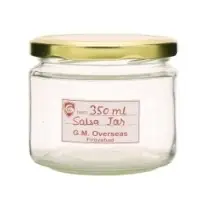350Gms Salsa & Candy Empty Glass Jar