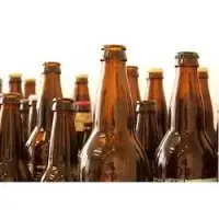 Colored Amber Glass Bottle