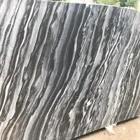 Bruno Black Figurative Pattern Marble