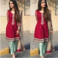 Chiffon Embroidered Ladies Suit