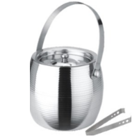 Steel Ice Bucket With Tong