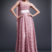 Dusty Rose Empire Dress