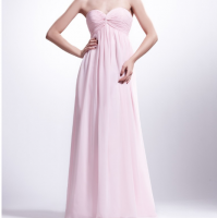 Pink Strapless Empire Dress