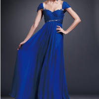 Blue Sweetheart Empire Dress