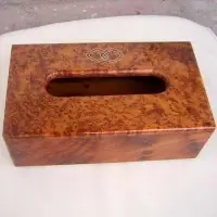 Moroccan Tissue Box Made From Exotic Thuya Wood
