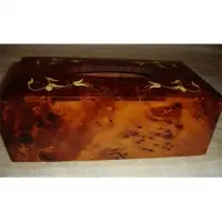 Moroccan Handmade Tissue Box Made Of Thuya Wood