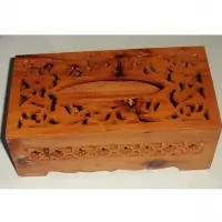 Moroccan Handmade Tissue Box Made Of Thuya Wood