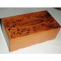 Moroccan Handmade Tissue Box Made Of Thuya Wood