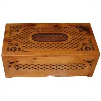 Moroccan Handmade Tissue Box Made Of Thuya Wood