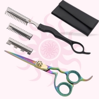 Scissors With Styling Razor