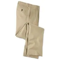 Mens Pleated Khaki Pants