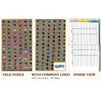 Hancrafted telephon index on satin cover