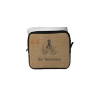 Printed Burlap Laptop Sleeve