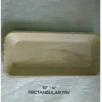 Areca Palm Leaf Reactangular Serving Tray