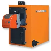 Liquid-gas fuel boiler