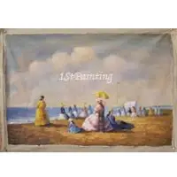 Beach scene paintings