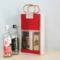 Jute Wine Bags 2 Bottles
