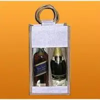 Jute Wine Bags 2 Bottles