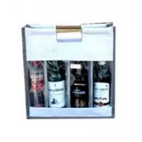 Jute Wine Bags 4 Bottles