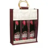 Jute Wine Bags 3 Bottles