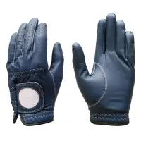Full Leather Navy Golf Glove