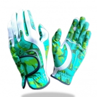 Golf Glove Full Leather Camoflage Green Style