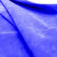 Goat Suede Leather for Shoes Color Blue
