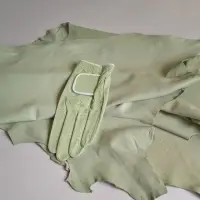 Sheep Cabretta for Golf Glove Color Lt. Green