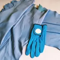 Sheep Cabretta For Golf Glove Color Sky Blue