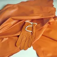 Sheep Cabretta For Golf Glove Color Orange